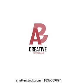 Un logotipo B. Vector de diseño de letras AB