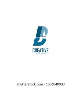 A B Logo. AB Letter Design Vector