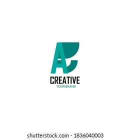 A B Logo. AB Letter Design Vector