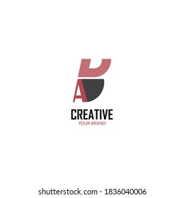 Un logotipo B. Vector de diseño de letras AB