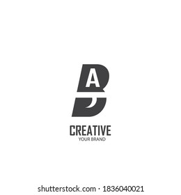 A B Logo. AB Letter Design Vector
