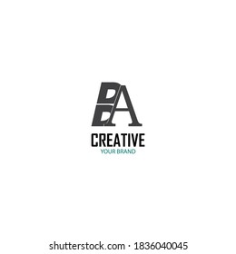 Un logotipo B. Vector de diseño de letras AB