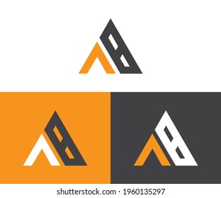 A B Logo. AB Letter Logo Design