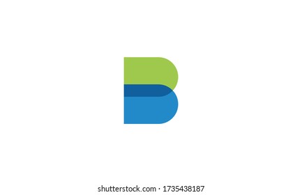 B logo . Abstract Letter B logo design. modern colorful overlay style. vector illustration eps10