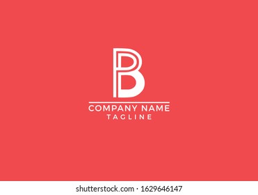 B logo abstract letter initial based icon graphic design in vector editable file.