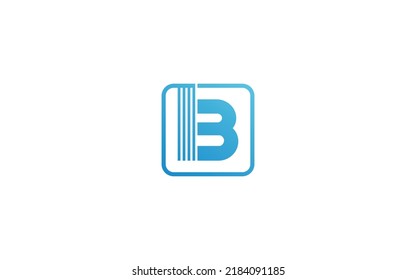 B logo abstract for modern company. letter template vector illustration for your brand.