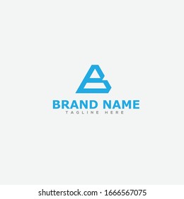 B Logo Arrow.B Letter Design Vector Illustration Modern Monogram Icon.