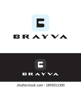 B Logo, Braiva , Initial Letter Modern unique creative B logo design, Minimal B initial based vector icon Illustration