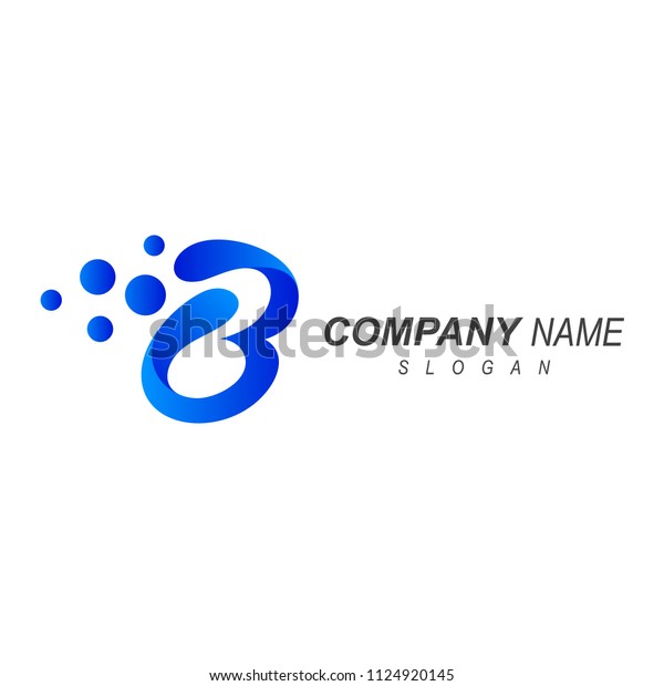 B Logo Bubble Stock Vector (Royalty Free) 1124920145 | Shutterstock