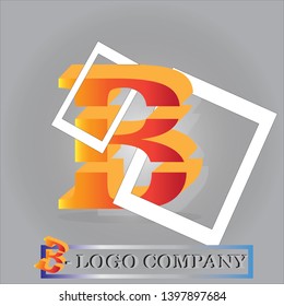 B - logo company design vector
