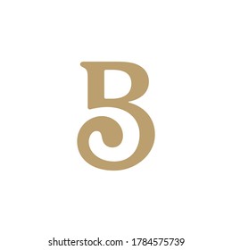 B logo Decorative logo for boutique and weddings.