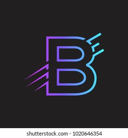 b logo design