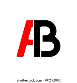 A B logo design