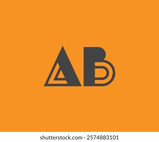 A and B logo design. AB abstract Letters Logo Monogram. This logo design is the process of creating a visual symbol that represents a brand, company, or individual.