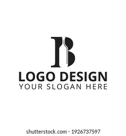 b logo design bar logo 