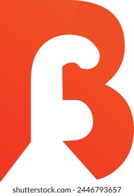 Artes vectoriales de Plantilla de logotipo de letra BF