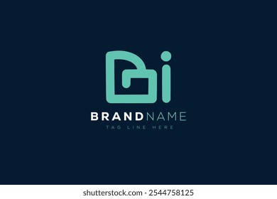 Diseño del logotipo de B e I. BI Cartas abstractas Logo Monograma. Este diseño de logotipo es el proceso de crear un símbolo visual que representa una marca, empresa o individuo.