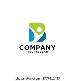 B logo design for company