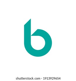 B logo design with geometry