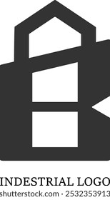 B diseño de logotipo. B house diseño de logotipo. Icono de los Vectores del edificio de la casa B. B Vectores de iconos industriales. Diseño de logo inmobiliario 