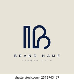 I and B logo design. IB abstract Letters Logo Monogram. This logo design is the process of creating a visual symbol that represents a brand, company, or individual.