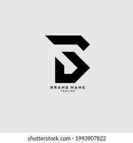 B Logo-Design, B letztere, Alphabet-Logo, Vektordesign, Modernes Logo-Design
