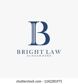 B Logo Design Law Firm Vector Stock Vector (Royalty Free) 1242281971 ...