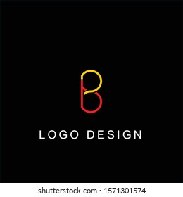 b logo design. letter logo design