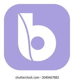 b logo design, letter B . logo