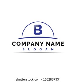 B Logo Design. B Letter Logo Icon Vector Illustration - Vector