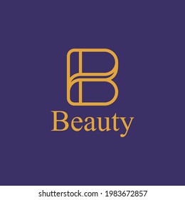 Estilo de la línea de diseño del logo B bueno para la moda de belleza etc