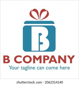 B logo design on Dating theme