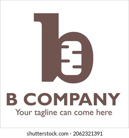 B Logo-Design auf Unterhaltung und Kunstthema