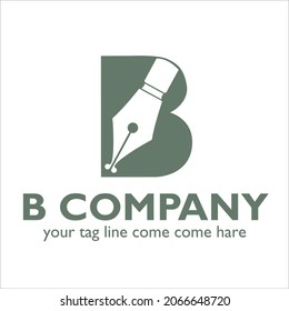 B logo design on Political theme