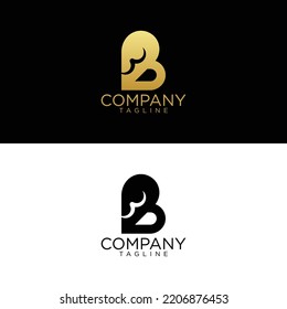 b logo design and premium vector templates