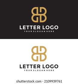 B logo design template download