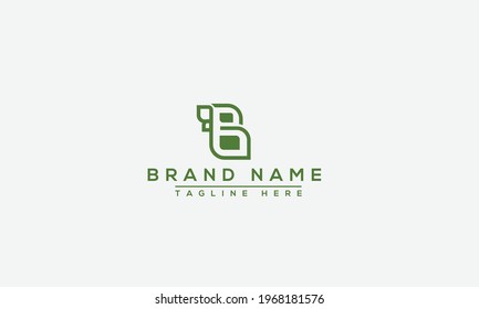 B Logo Design Template Vector Graphic Branding Element.