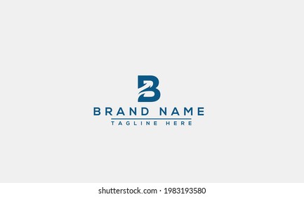 B Logo Design Template Vector Graphic Branding Element.