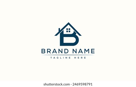 B logo Design Template Vector Graphic Branding Element.
