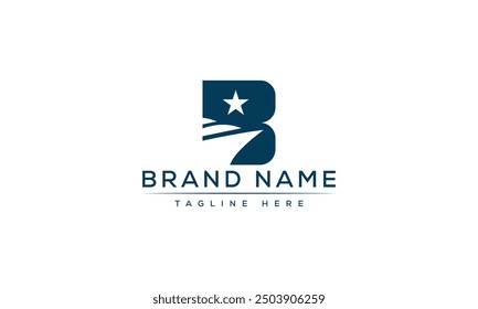 B logo Design Template Vector Graphic Branding Element.
