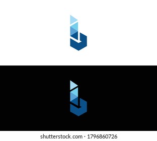 b logo design vector format