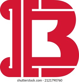 B Logo Design - vector illustration