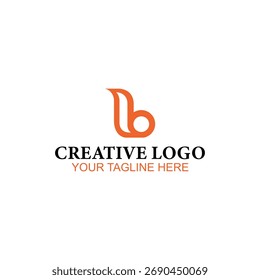 B diseño del logotipo, logotipo del Vector, diseño del logotipo de la ilustración