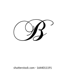 B logo design vector sign template
