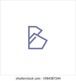B logo design vector sign
