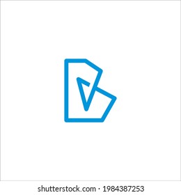 B logo design vector sign