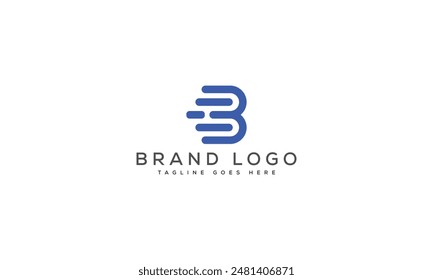 B logo design vector template design for brand