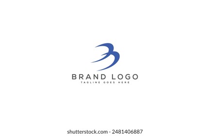 B logo design vector template design for brand