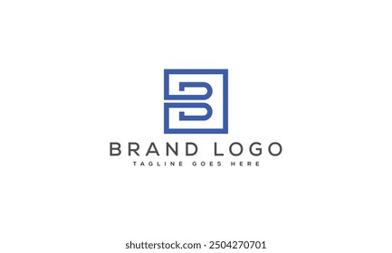 B logo design vector template design for brand