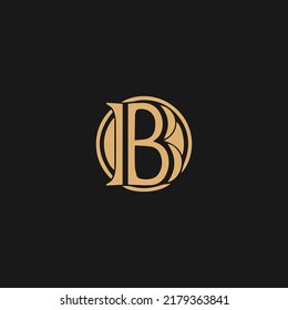 B logo design for your company. B letter logo design. B Logo for luxury branding B circle
